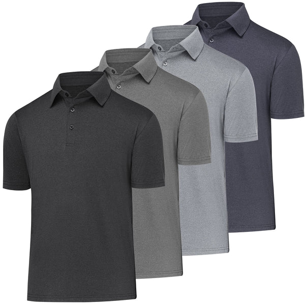 Hlanvr Golf Polos for Men Quick-Dry Athletic Mens Polo Shirts Short Sleeve Summer Casual Moisture Wicking Golf Shirt